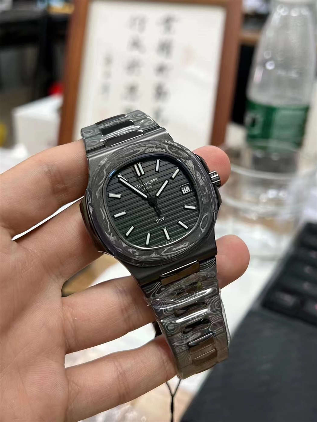 DIW Carbon Fiber Patek Replica | 5711 Forged Carbon Super Clone