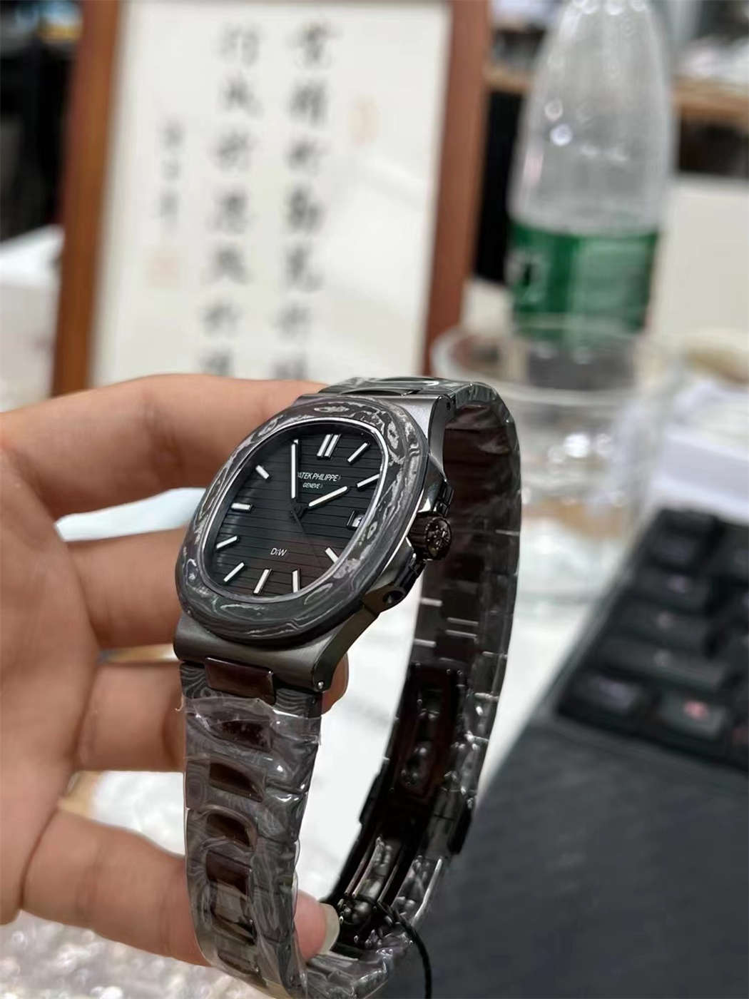 DIW Carbon Fiber Patek Replica | 5711 Forged Carbon Super Clone