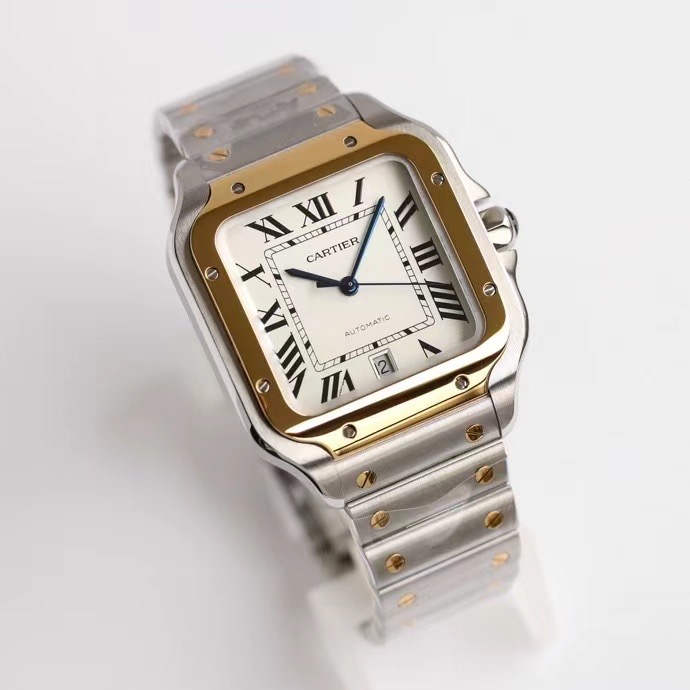 Cartier Santos Two Tone (W2SA0009) – GF Factory V2 Upgrade [1:1 Interchangeable Strap]