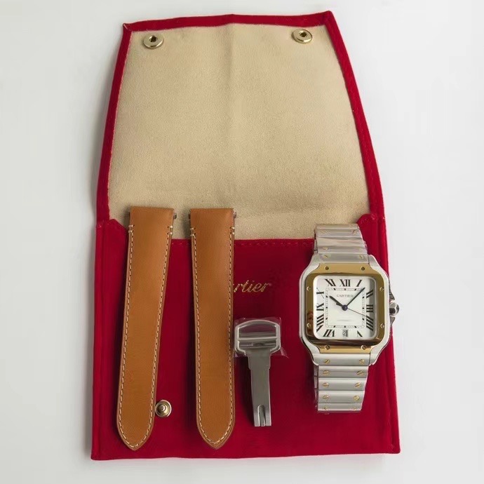 Cartier Santos Two Tone (W2SA0009) – GF Factory V2 Upgrade [1:1 Interchangeable Strap]