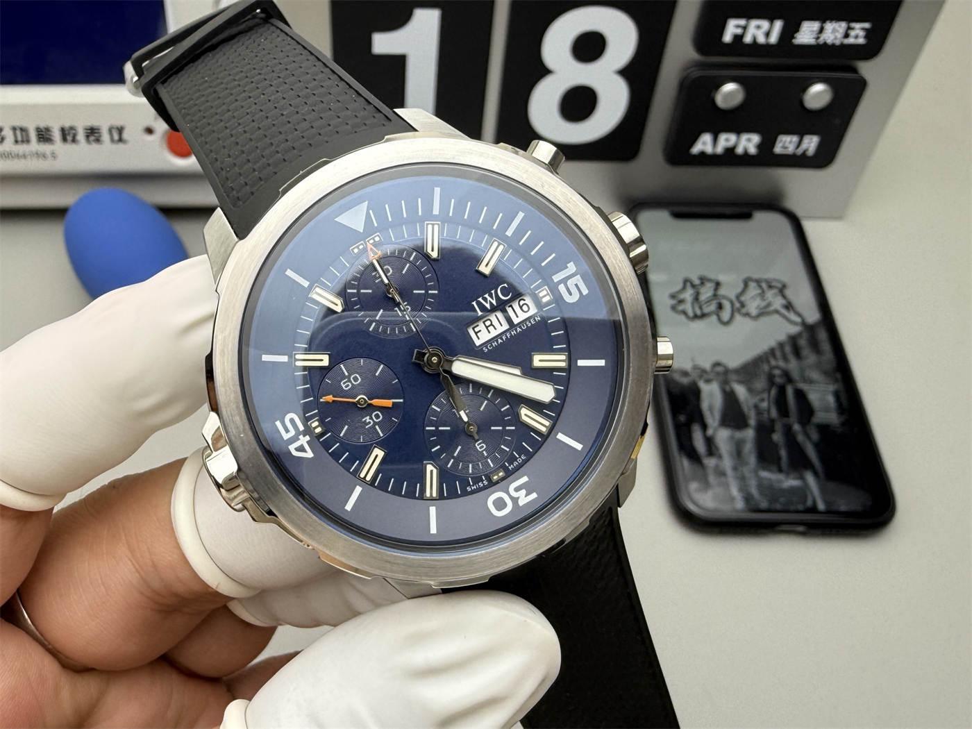 IWC Aquatimer IW376805 Replica – 44mm Stainless Steel Diver Chronograph