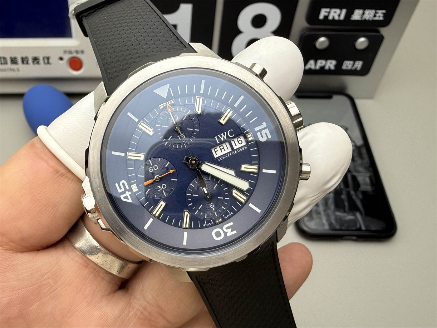 IWC Aquatimer IW376805 Replica – 44mm Stainless Steel Diver Chronograph