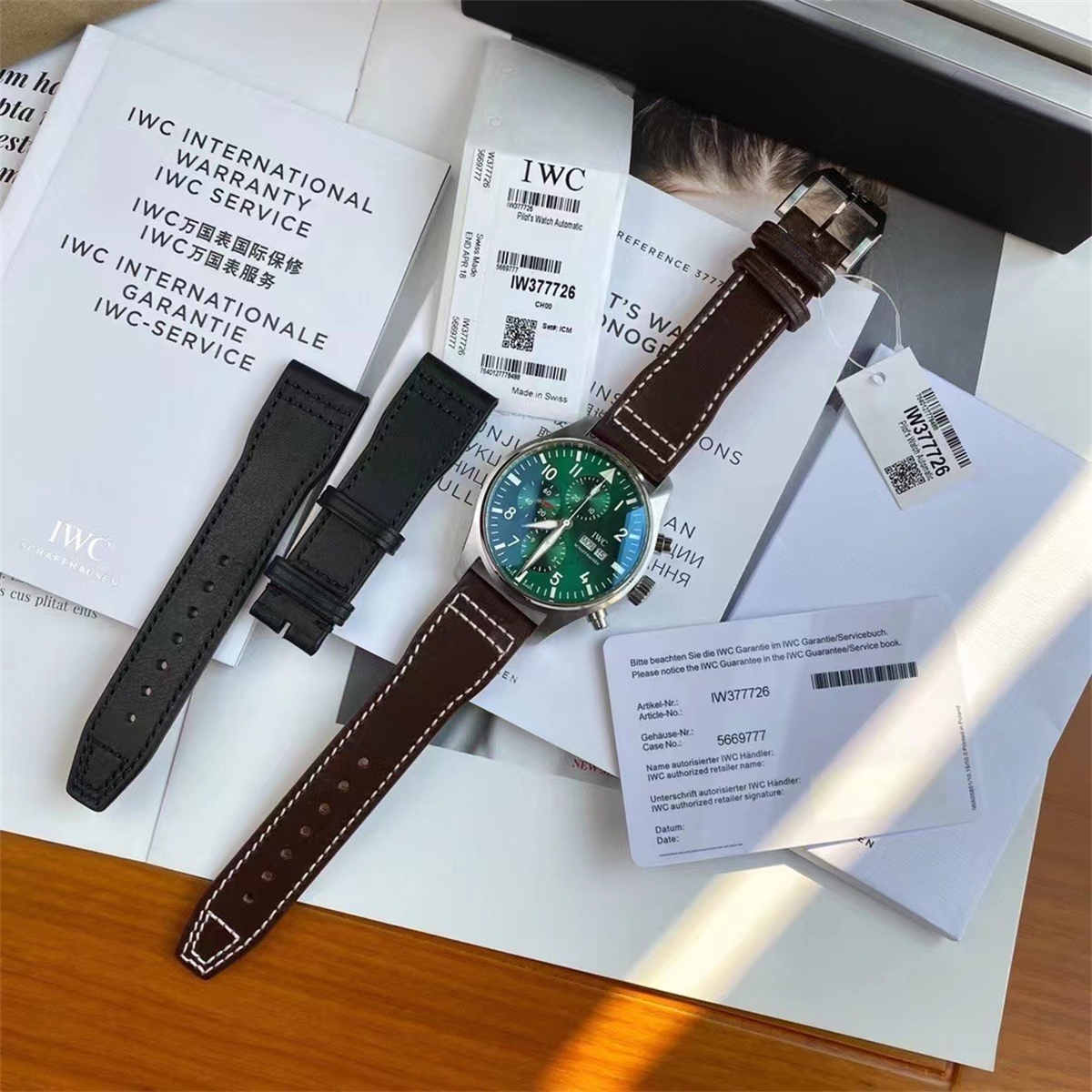 IWC IW377726 Pilot Chronograph – Blue Dial 43mm Automatic Men’s Watch