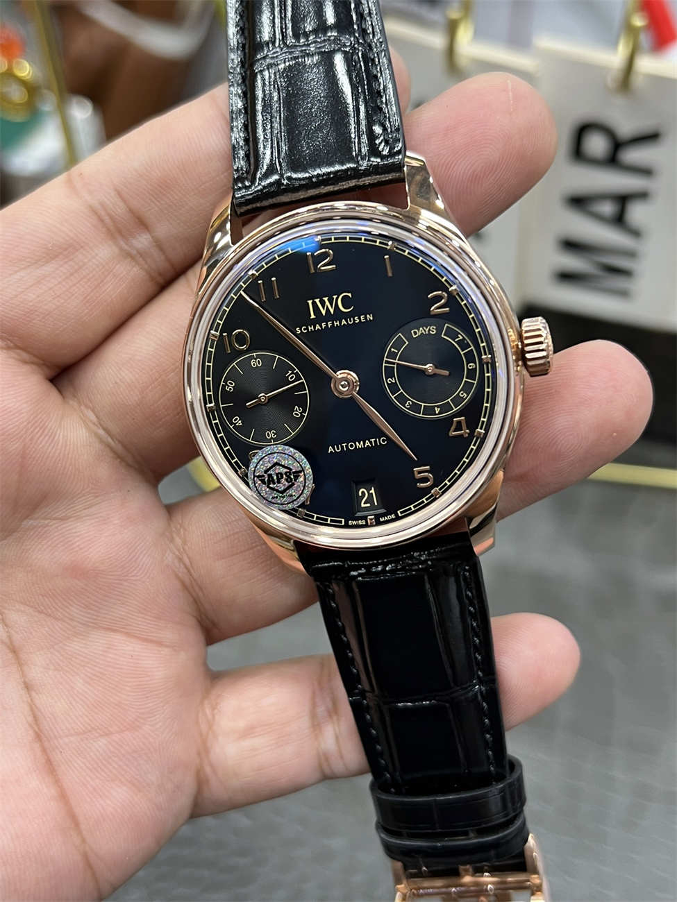 IWC IW501707 — APS Portuguese 42mm Rose Gold Black Dial
