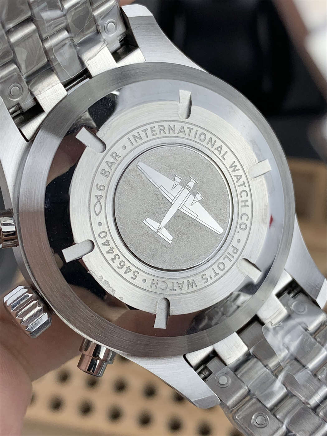 IWC Pilot IW377710 Replica – 43mm Black Dial Steel Chronograph
