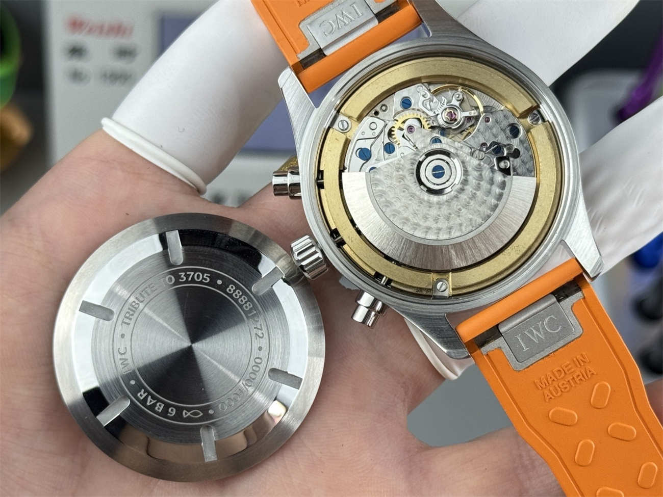 IWC Pilot IW388108 Replica – AMG Orange Dial Chronograph Edition