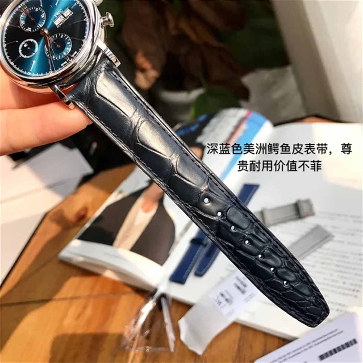 IWC Portofino Chronograph 7750 Replica – Blue Dial Luxury Dress Watch