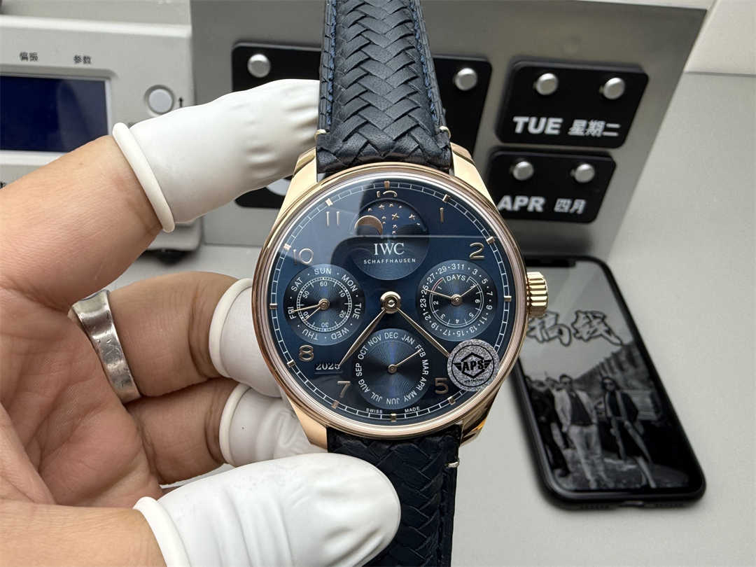 Premium IWC Portuguese Perpetual Calendar Replica – 44mm Luxury Automatic Watch by APS Factory