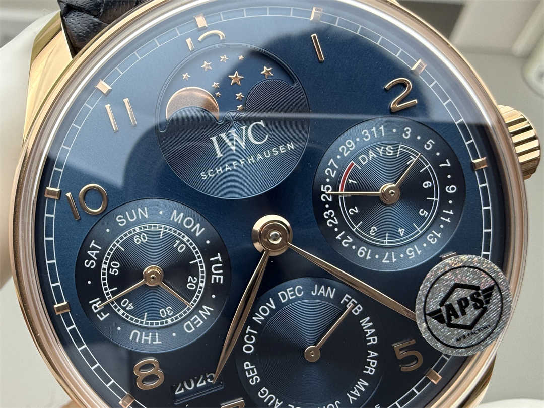 Premium IWC Portuguese Perpetual Calendar Replica – 44mm Luxury Automatic Watch by APS Factory