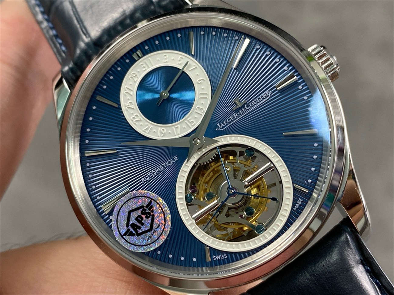 JLC Master Ultra Thin Tourbillon Replica (APS Factory) – Blue Enamel 13234E1