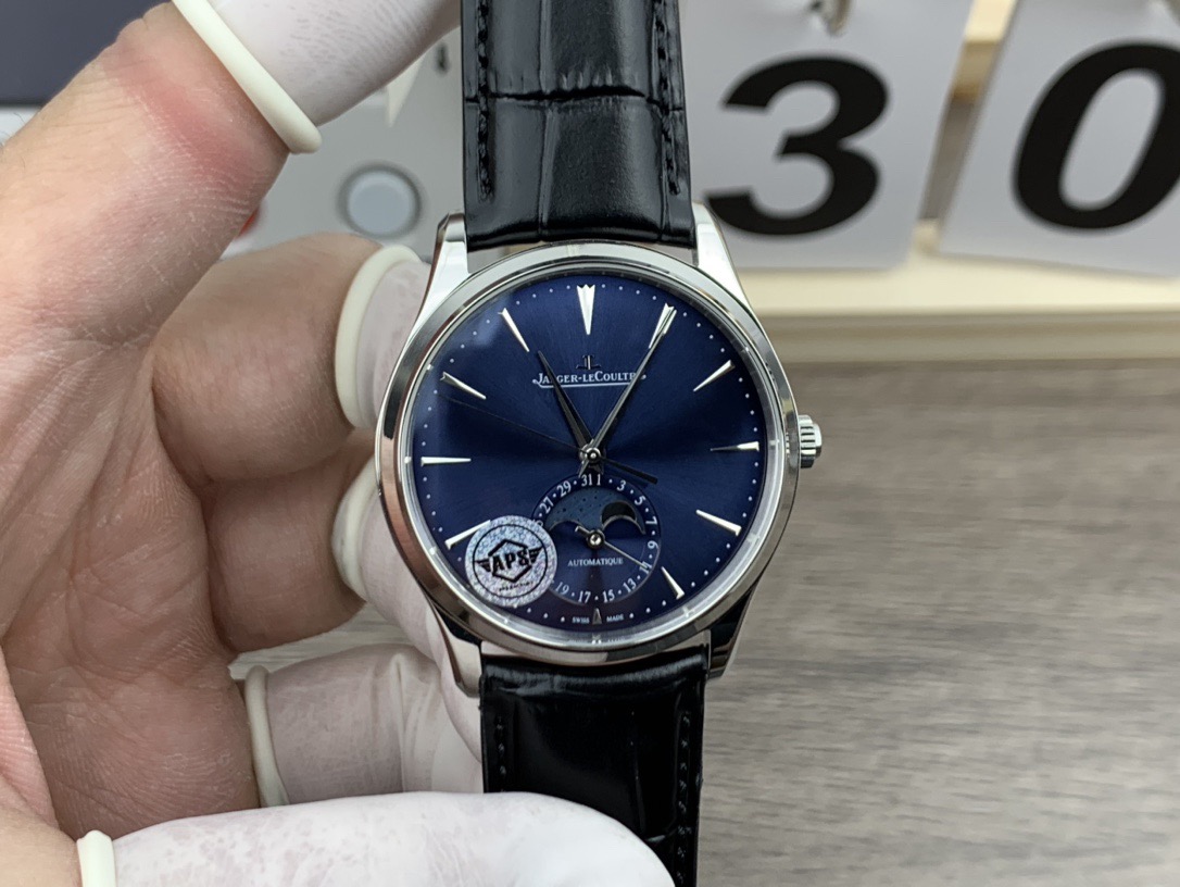 JLC Moonphase Replica Q1368480 – APS Factory Blue Dial Ultra Thin