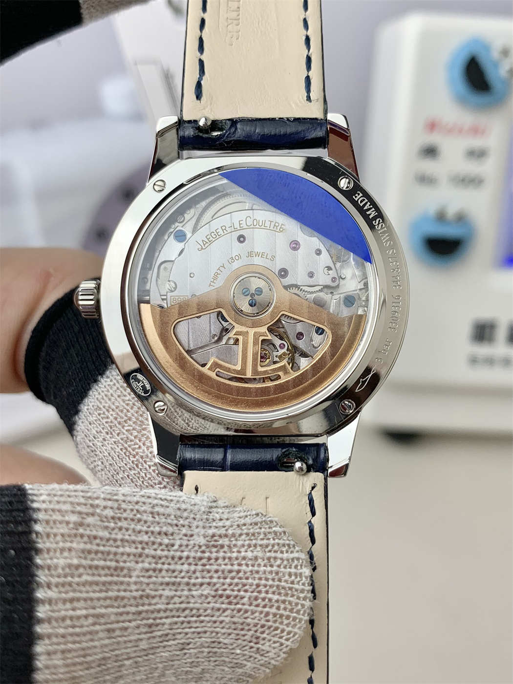 JLC Rendez Vous Replica 3468480 – APS Factory Diamond Bezel Blue Dial 29mm