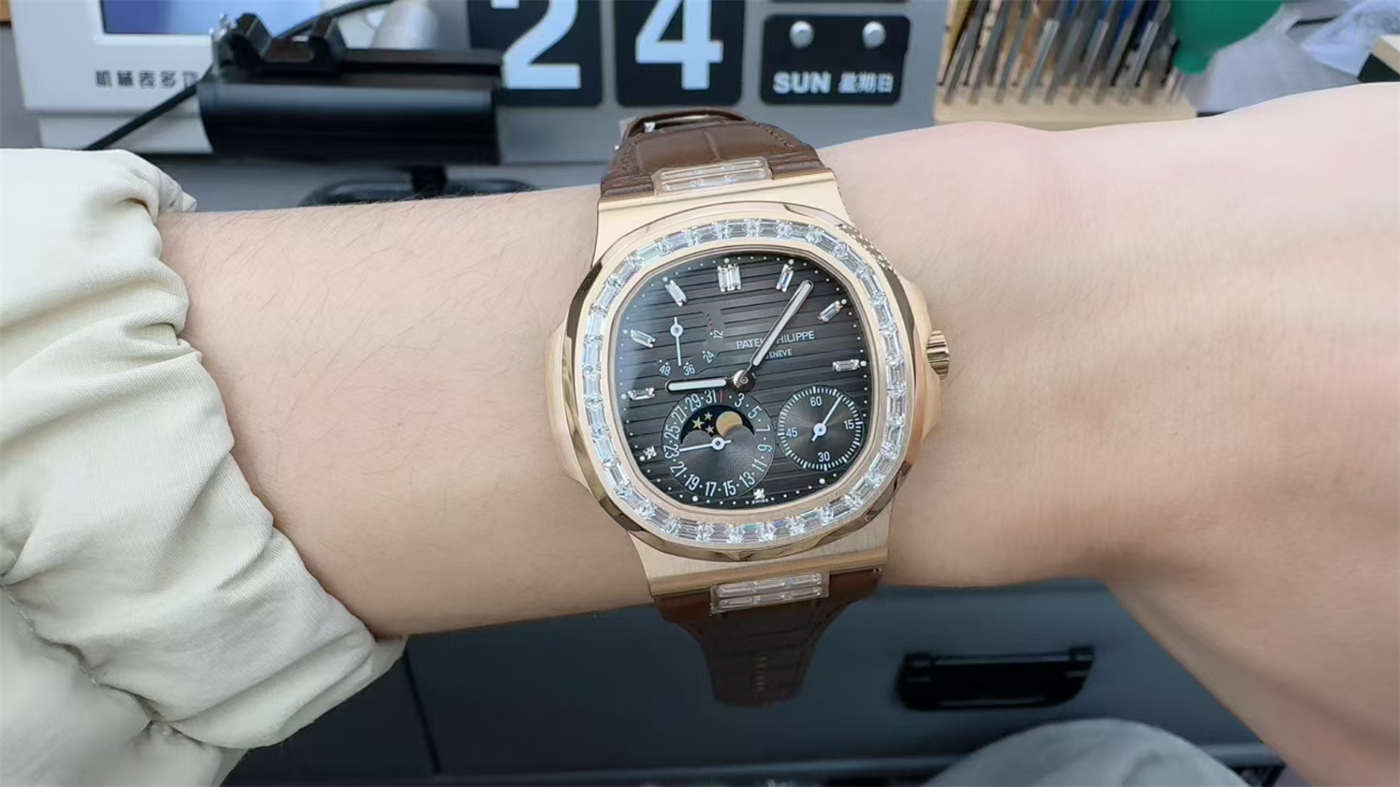 Nautilus 5712GR Diamond Replica – Custom Modified PPF Watch