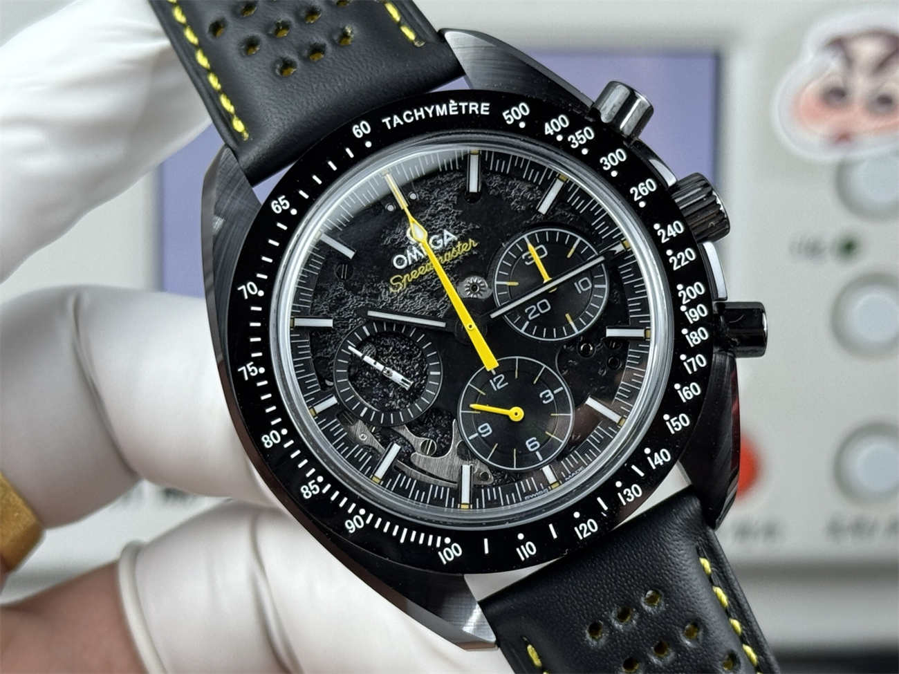 BLS Factory Omega Speedmaster Apollo 8 Replica – Dark Side of the Moon V2 (Real Ceramic)