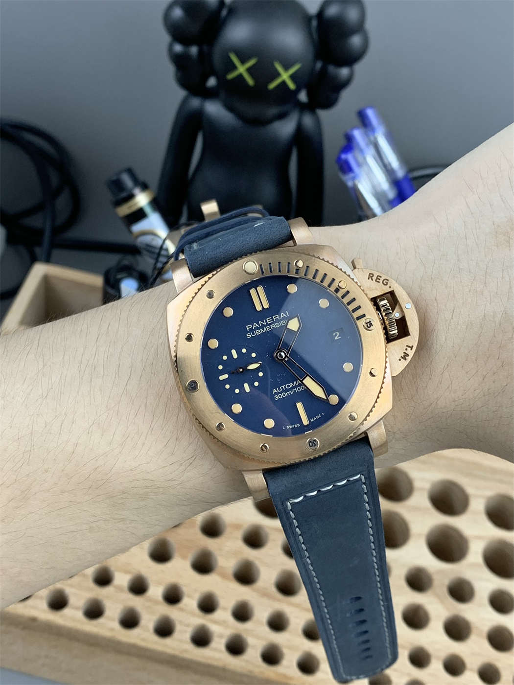 Panerai PAM01074 Replica – VS Factory Submersible Bronzo 42mm Blue Dial