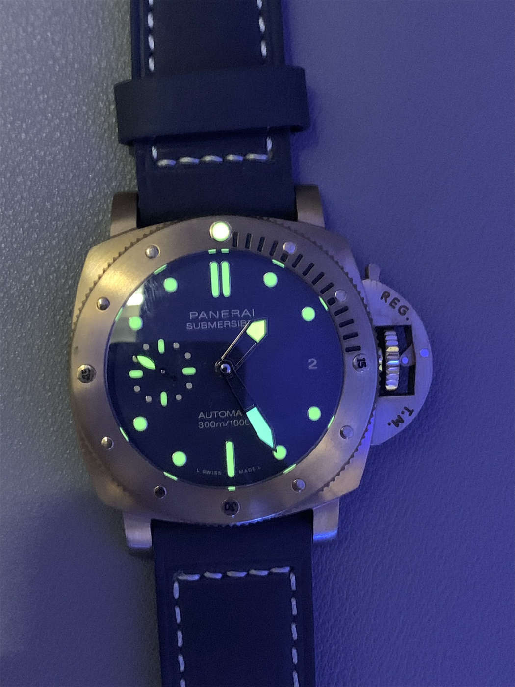 Panerai PAM01074 Replica – VS Factory Submersible Bronzo 42mm Blue Dial