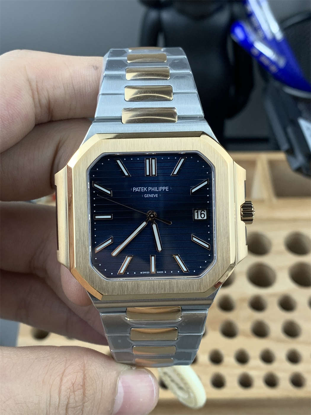 Patek Cubitus 5821 Replica – PPF Factory Two-Tone Blue Dial 45mm