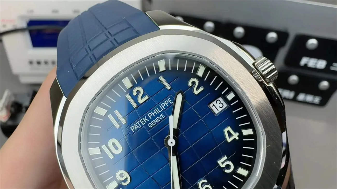Patek Philippe Aquanaut 5168G Replica – Blue Dial, White Gold Case, 3K Factory Precision