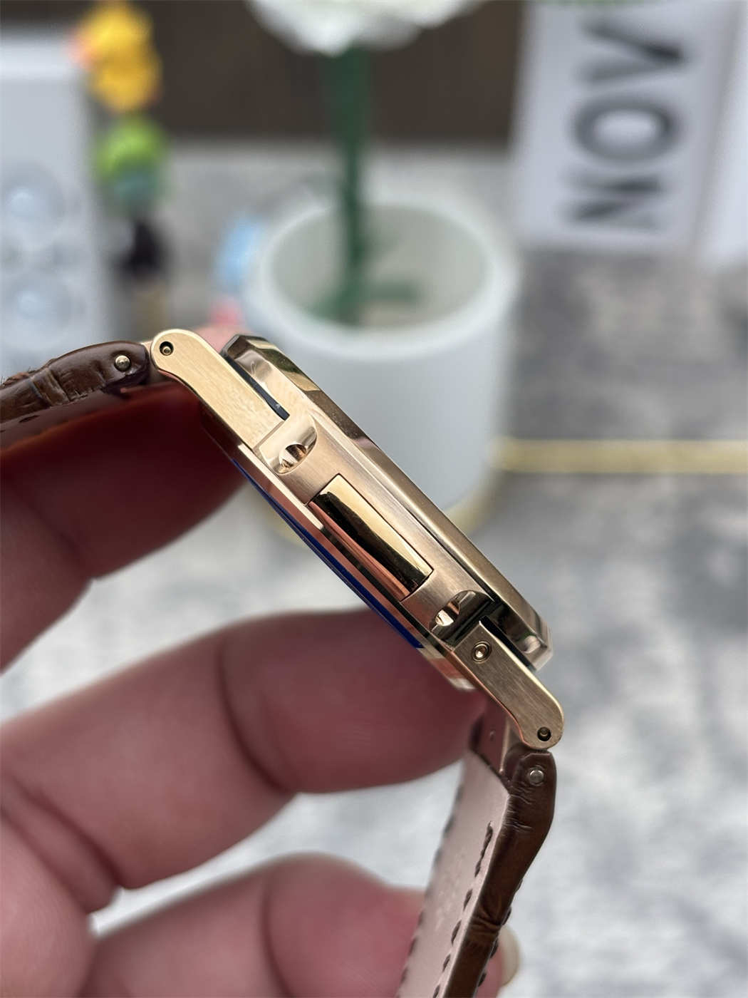 Patek Philippe Nautilus 5712 Replica – 5712GR-001 Rose Gold Moonphase Watch