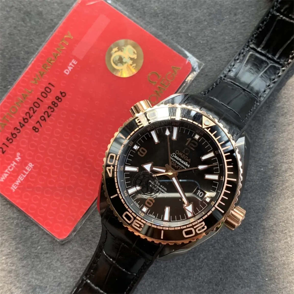 VSF Planet Ocean Seamaster Omega Watches – Deep Black Rose Gold 600M Edition
