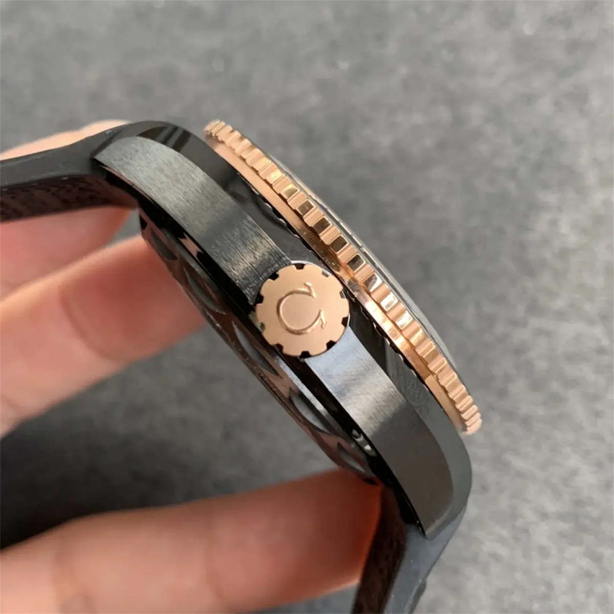 VSF Planet Ocean Seamaster Omega Watches – Deep Black Rose Gold 600M Edition