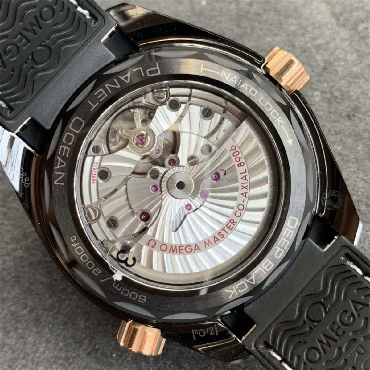 VSF Planet Ocean Seamaster Omega Watches – Deep Black Rose Gold 600M Edition