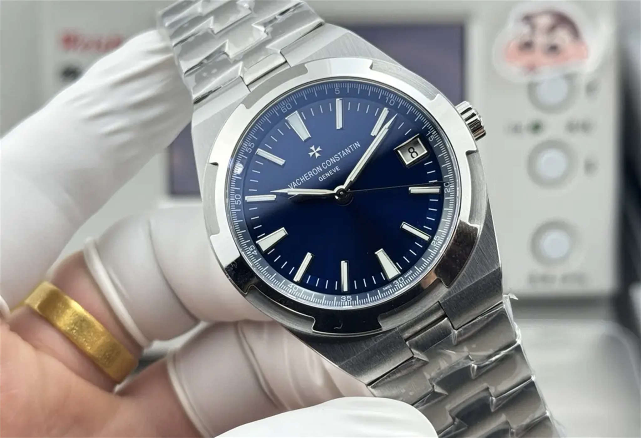 PPF 4500V Vacheron Constantin Overseas | Blue Dial Super Clone