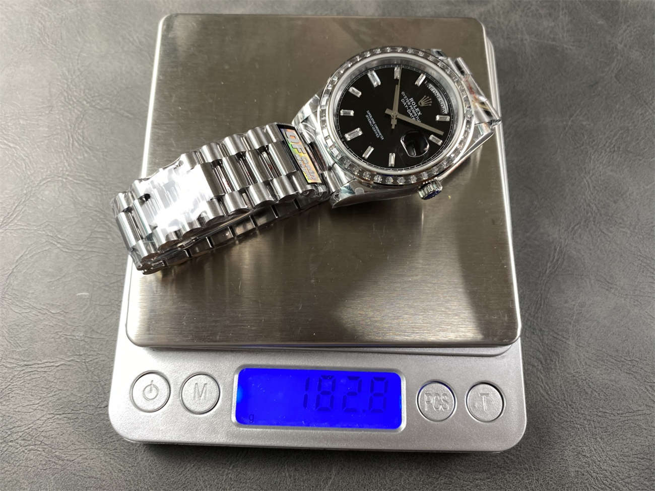 QF Factory Rolex Day-Date 40mm Replica – Full-Weight Diamond Bezel, 3255 Clone