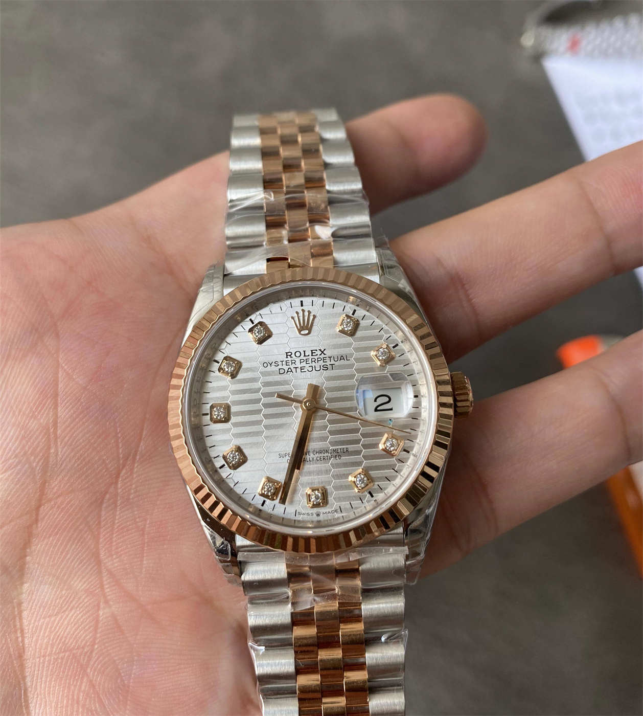 Replica Rolex Datejust 36 m126231-0033 – Silver Dial Jubilee Bracelet (VS Factory)