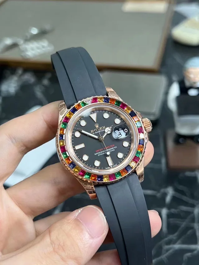 Replica Rolex Yacht Master 40 116695SATS – Rose Gold Candy Bezel VS Factory