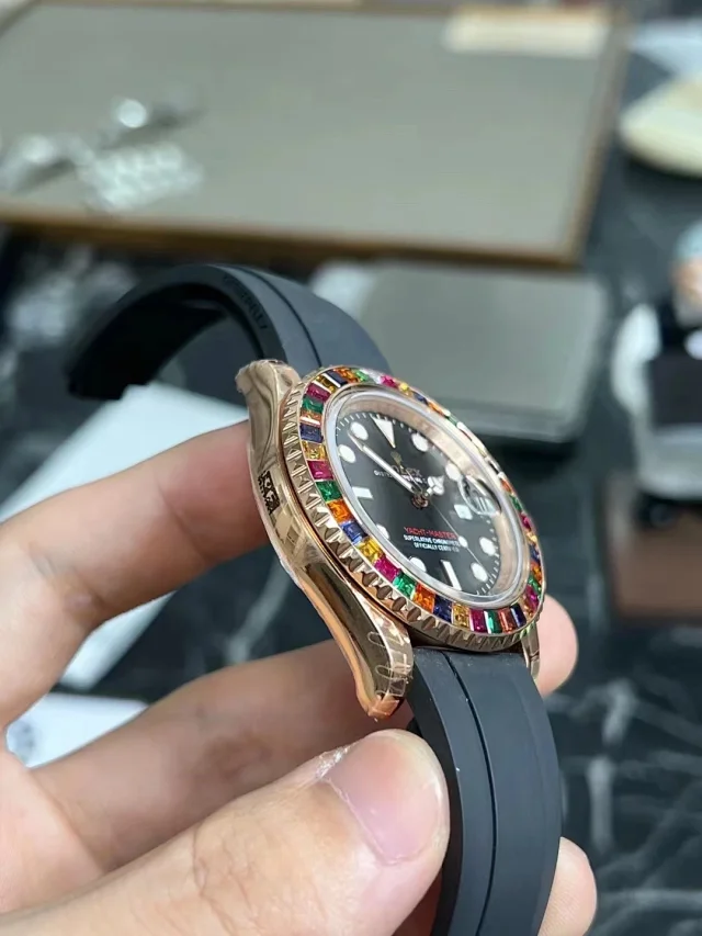 Replica Rolex Yacht Master 40 116695SATS – Rose Gold Candy Bezel VS Factory