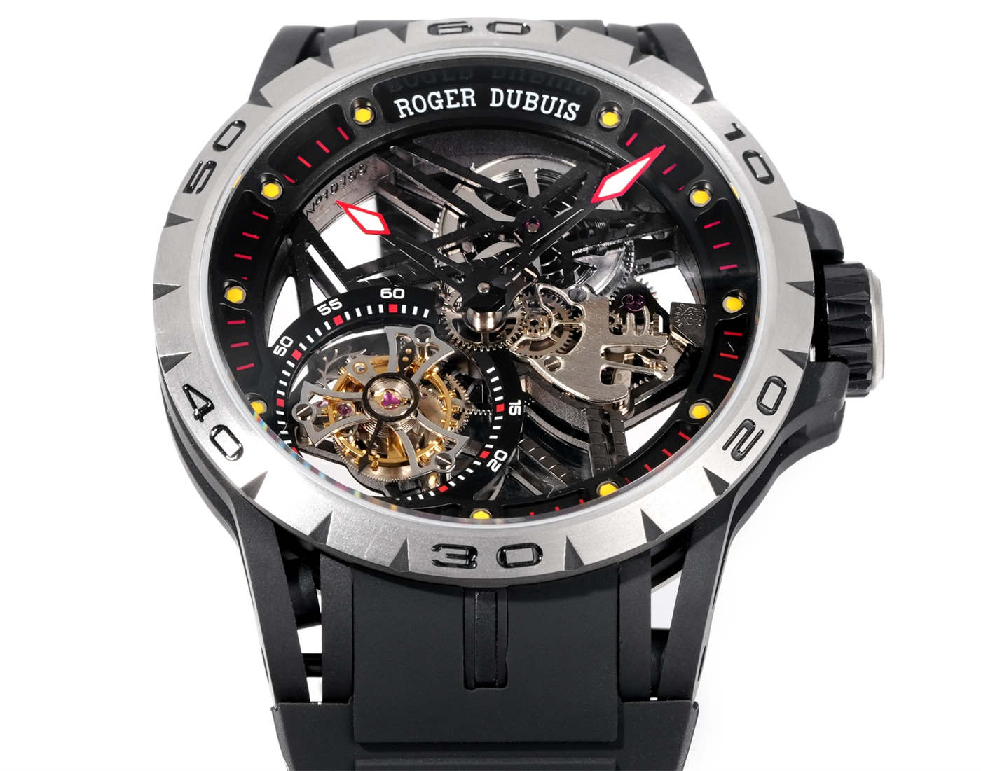 Roger Dubuis Tourbillon Replica – Excalibur Spider Titanium (NEW Factory V4)