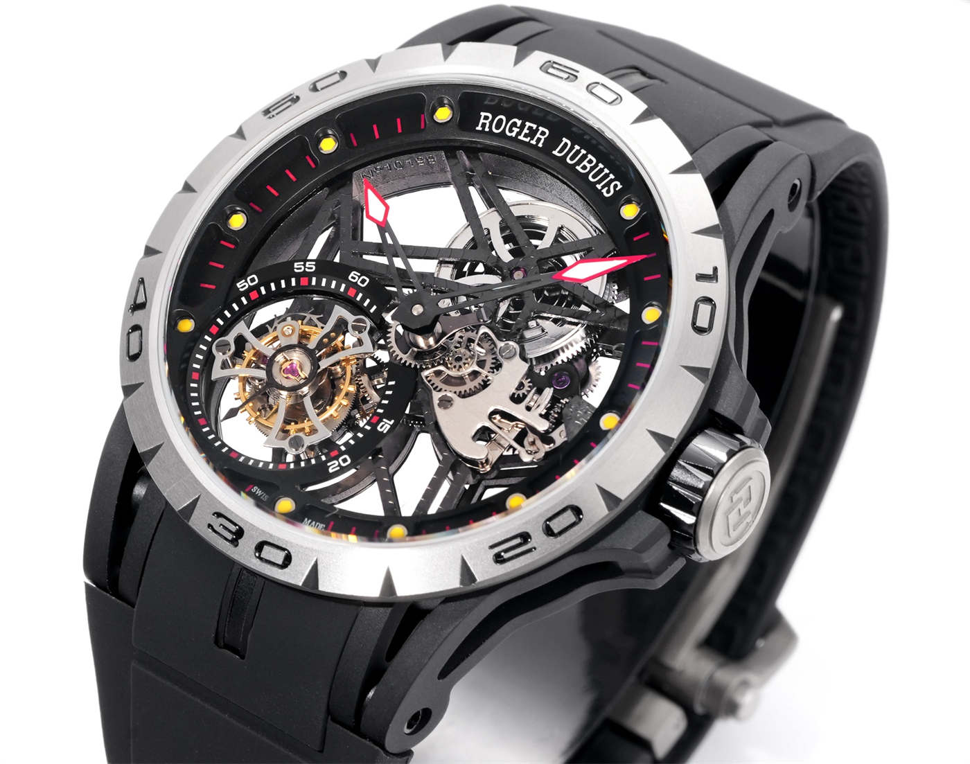 Roger Dubuis Tourbillon Replica – Excalibur Spider Titanium (NEW Factory V4)