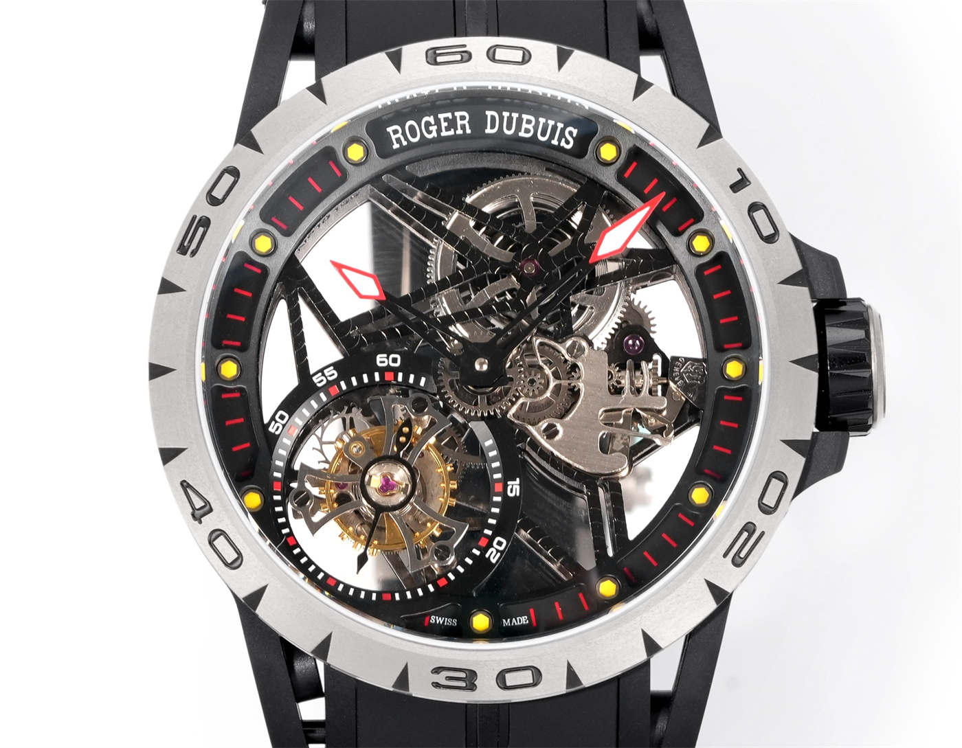 Roger Dubuis Tourbillon Replica – Excalibur Spider Titanium (NEW Factory V4)
