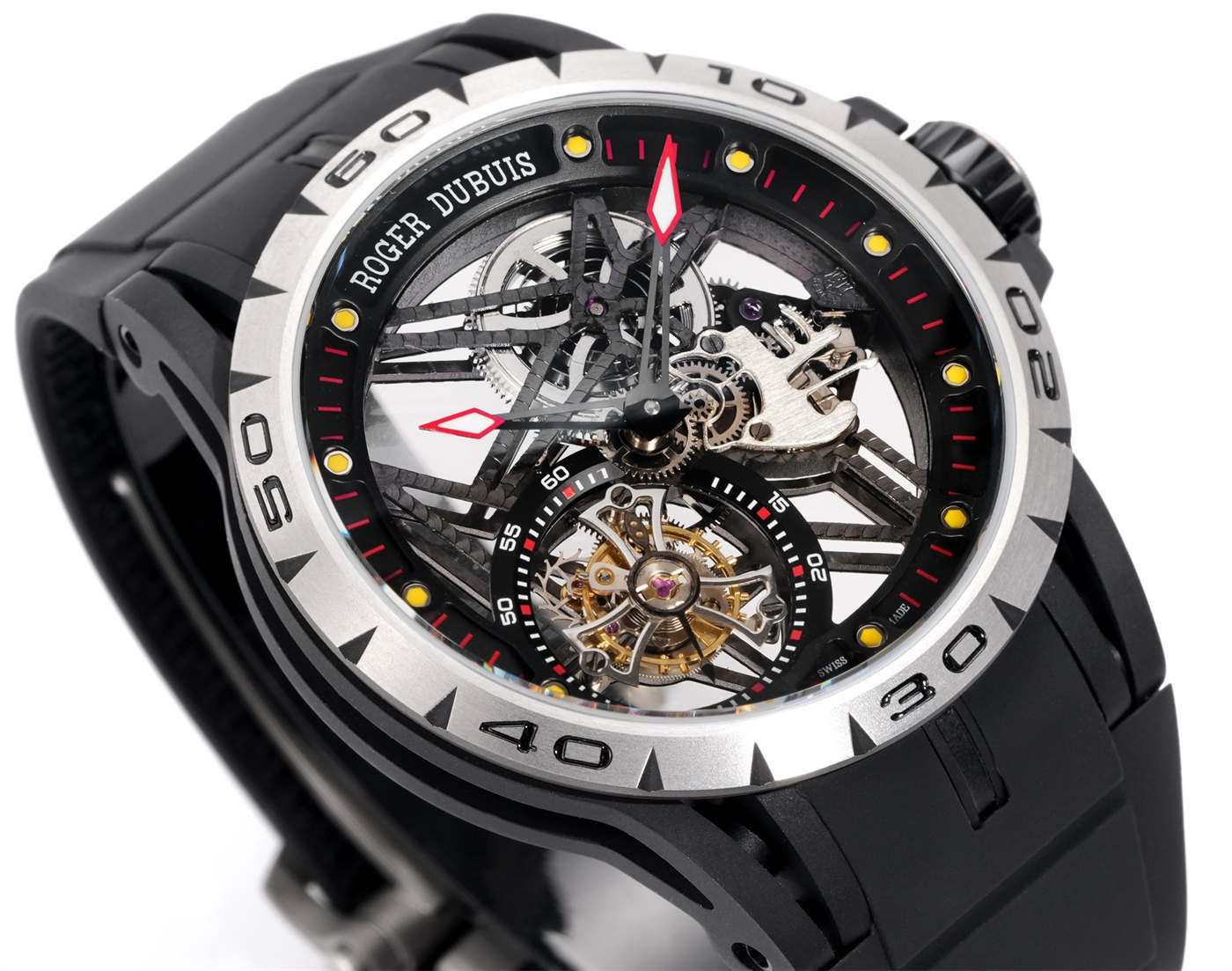 Roger Dubuis Tourbillon Replica – Excalibur Spider Titanium (NEW Factory V4)