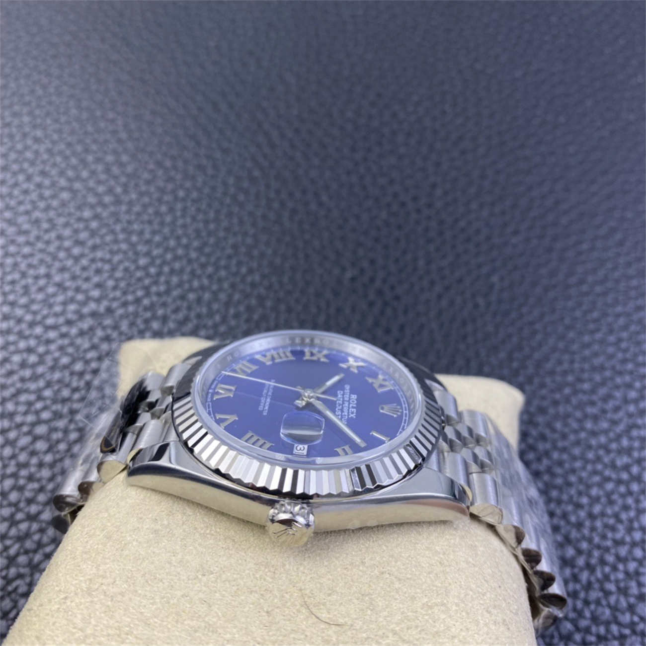 Rolex Datejust 41 Blue Roman Dial – Clean Factory Jubilee Replica Watch