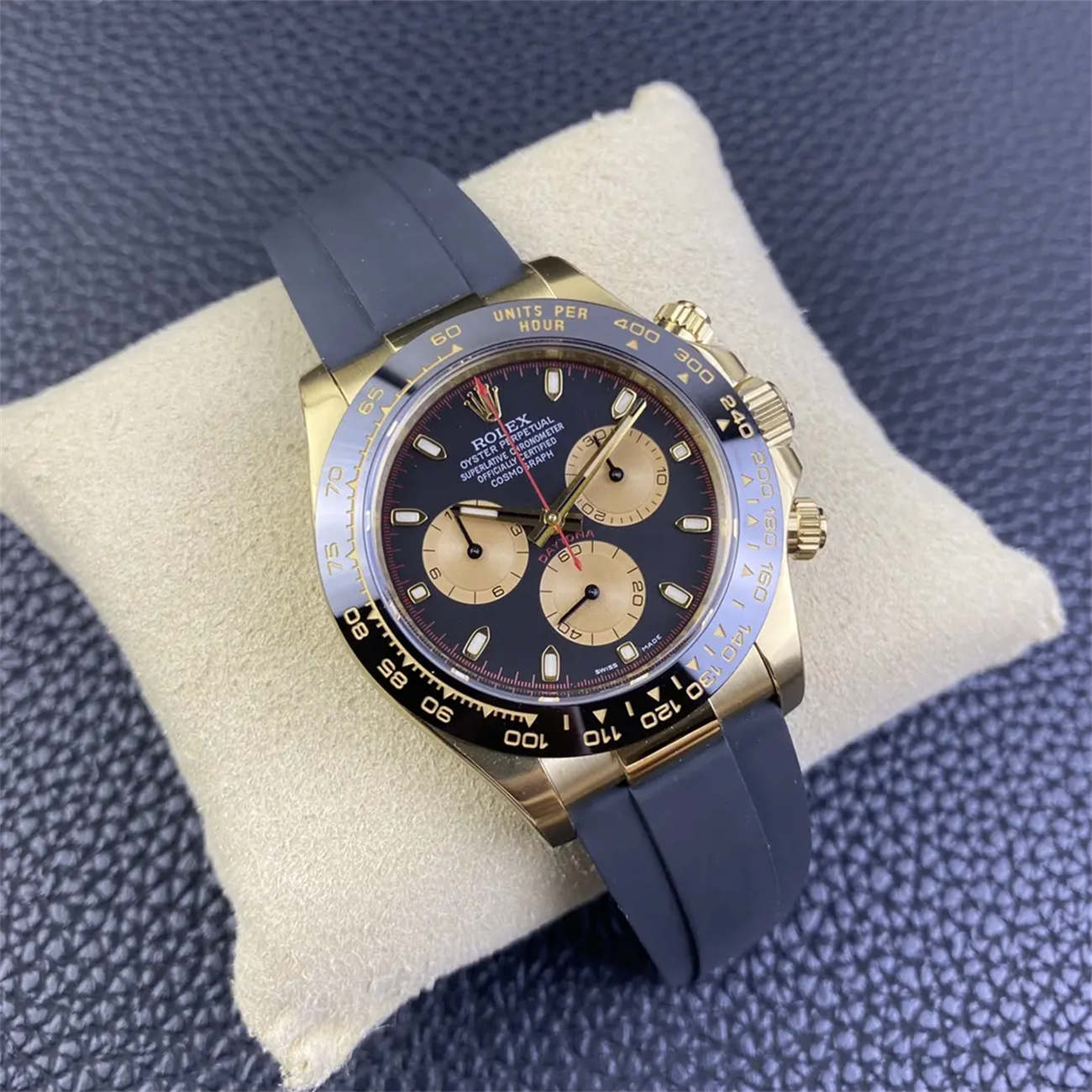 Clean Factory Rolex Daytona 116518LN Replica – “John Mayer” Gold Dial (Dandong 4130)