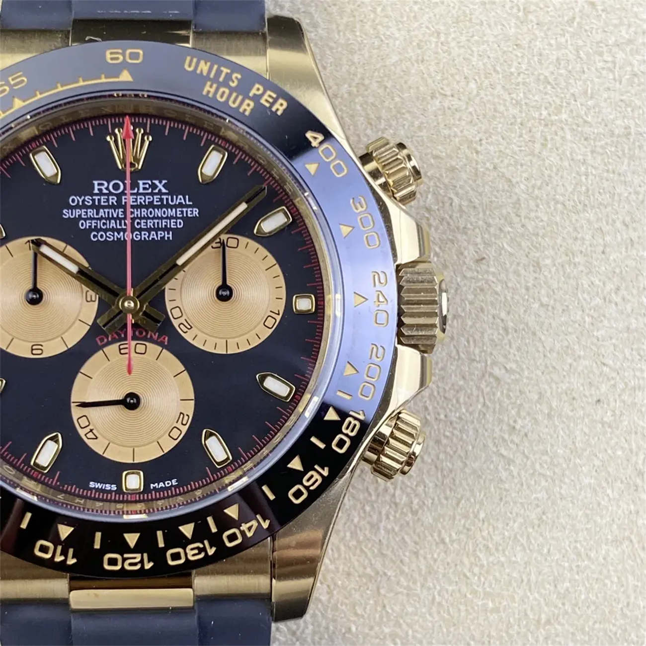 Clean Factory Rolex Daytona 116518LN Replica – “John Mayer” Gold Dial (Dandong 4130)