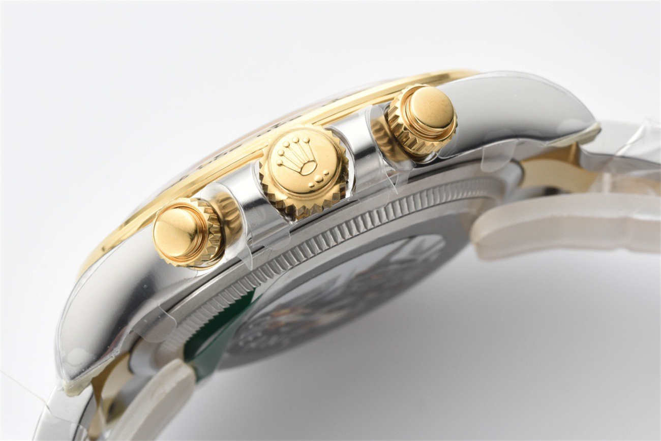 Clean Factory Rolex Daytona 126503 Replica – New Two Tone Black Dial (4131 Movement)