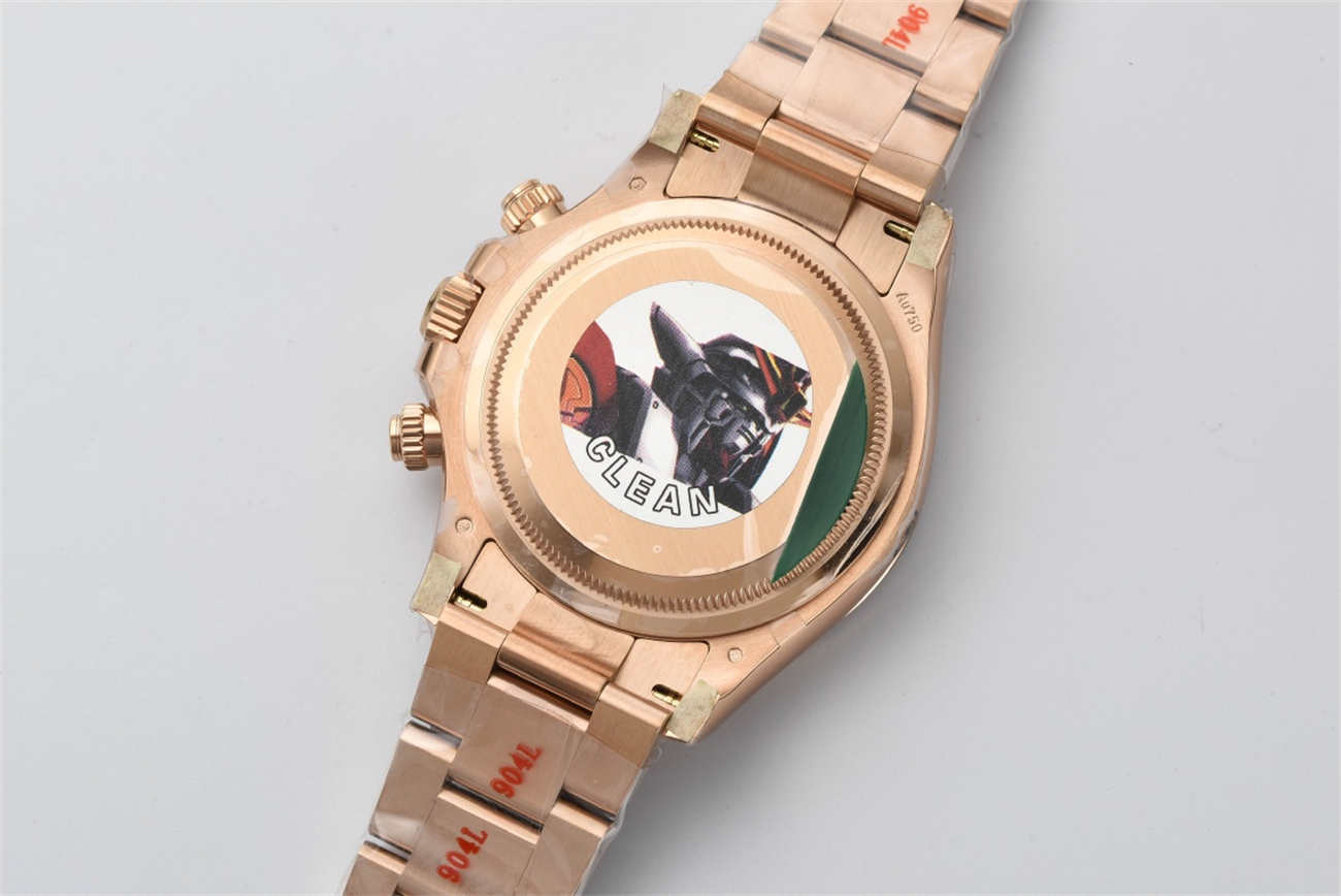 Clean Factory Rolex Daytona 126505 Replica – Rose Gold Black Dial (4131 Movement)