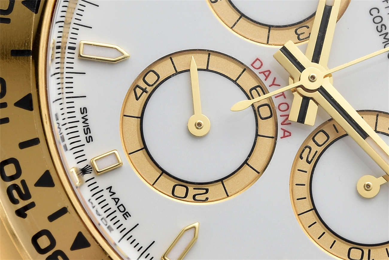 Clean Factory Rolex Daytona 126508 Replica – Yellow Gold White Dial (4131)