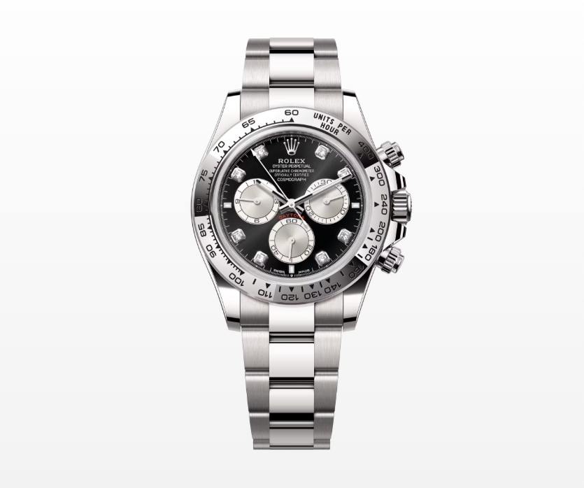 Clean Factory Rolex Daytona 126509 Replica – White Gold Black Diamond Dial (4131)