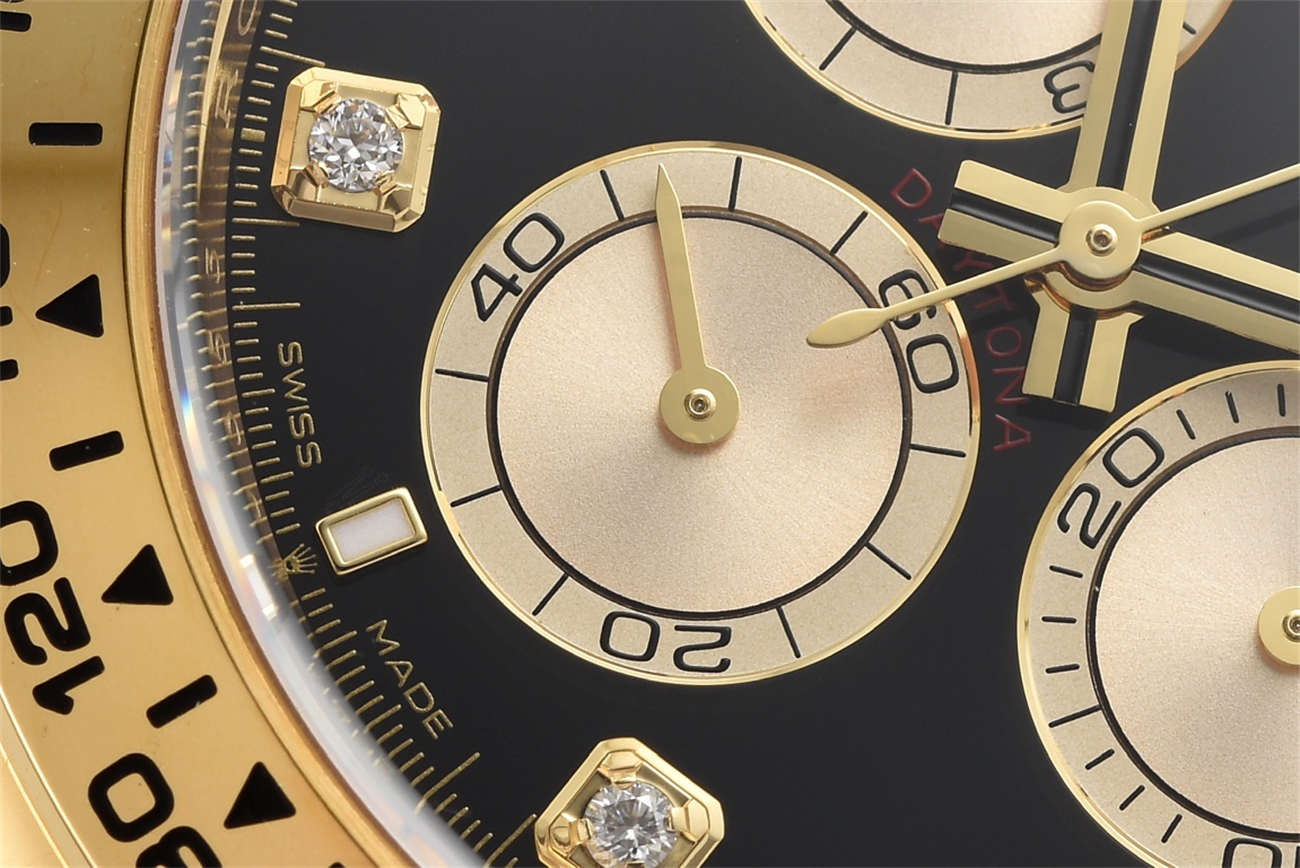 Rolex Daytona Black Dial Replica – Clean Factory 18K Gold Chronograph