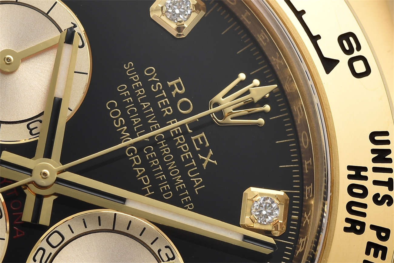 Rolex Daytona Black Dial Replica – Clean Factory 18K Gold Chronograph