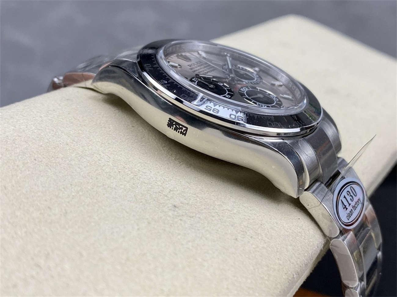 Rolex Daytona Cement Dial Replica – Clean Factory White Gold Bracelet