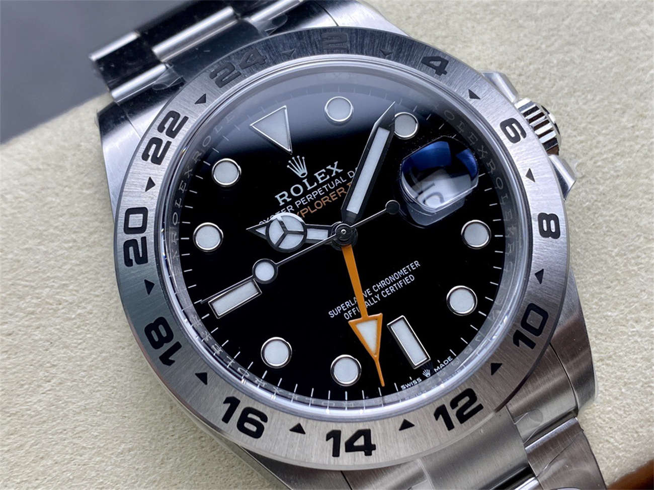 Clean Factory Rolex Explorer 2 16570 Homage – 40mm Stainless Steel GMT Replica Watch