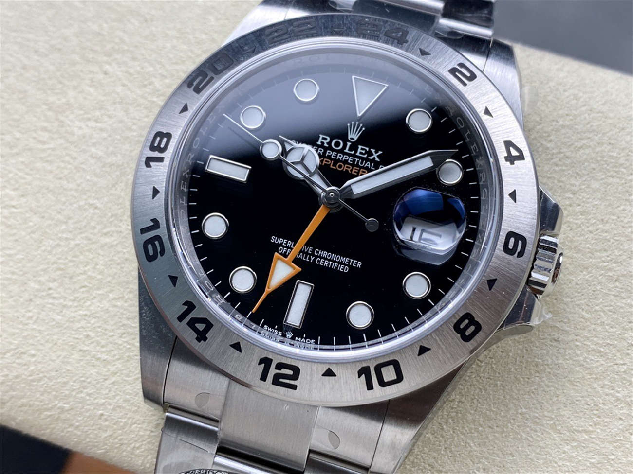 Clean Factory Rolex Explorer 2 16570 Homage – 40mm Stainless Steel GMT Replica Watch
