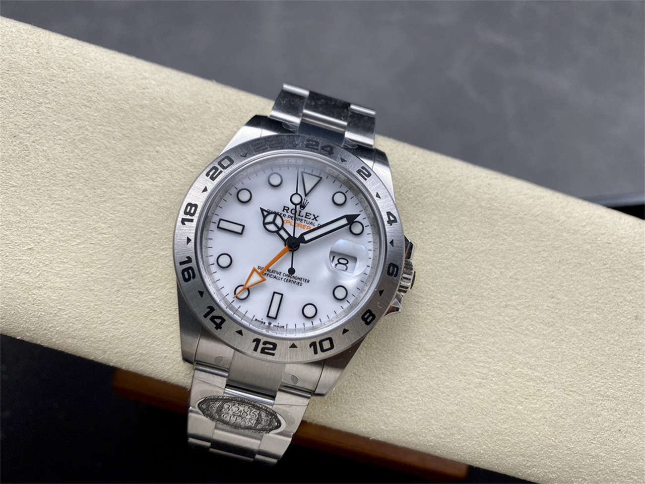 Clean Factory Rolex Explorer 2 Homage – 42mm Polar White Stainless Steel Automatic Watch