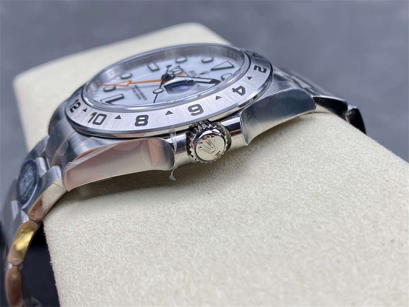 Clean Factory Rolex Explorer 2 Homage – 42mm Polar White Stainless Steel Automatic Watch