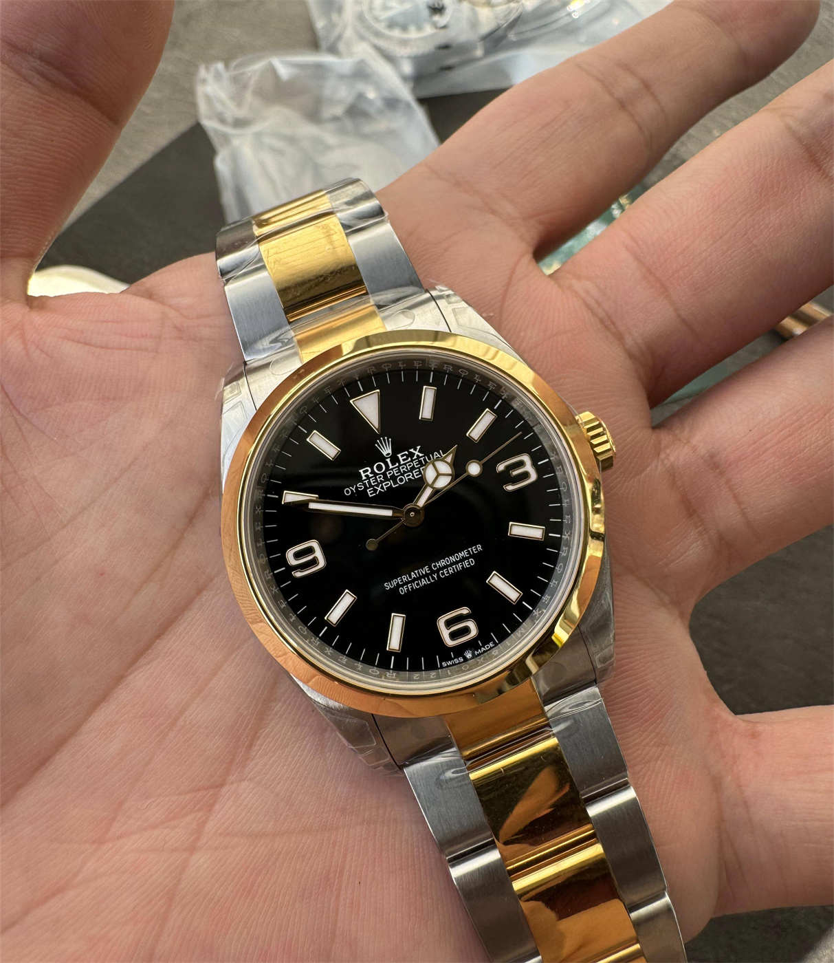 Rolex Explorer 36mm Two Tone Replica – VS Factory M124273-0001 with Dandong 3230 Movement